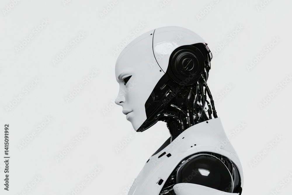 Futuristic robot profile (1)
