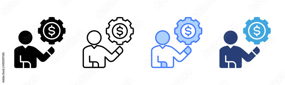 Broker Service icon sheet multiple style collection Broker Service icon sheet multiple style collection