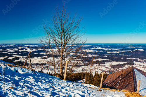 Obraz na płótnie Alpine winter view at Bad Kohlgrub, Garmisch-Partenkirchen, Bavaria, Germany w salonie