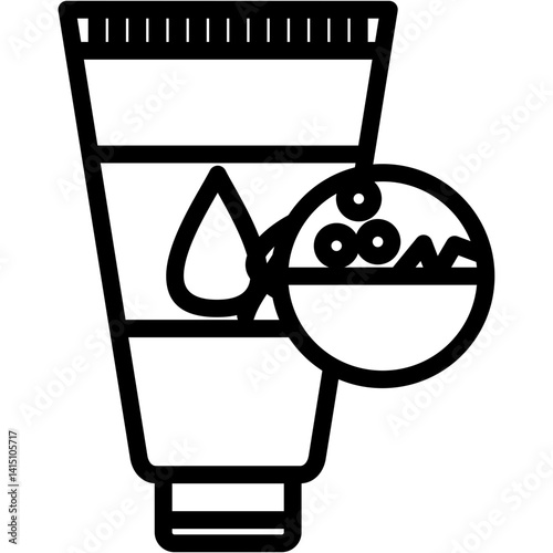 Exfoliating Agent vector icon illustration concept