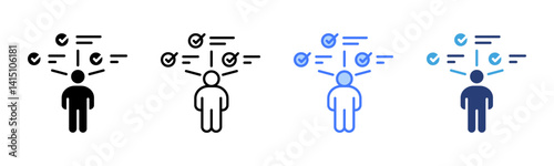 Proficiency icon sheet multiple style collection