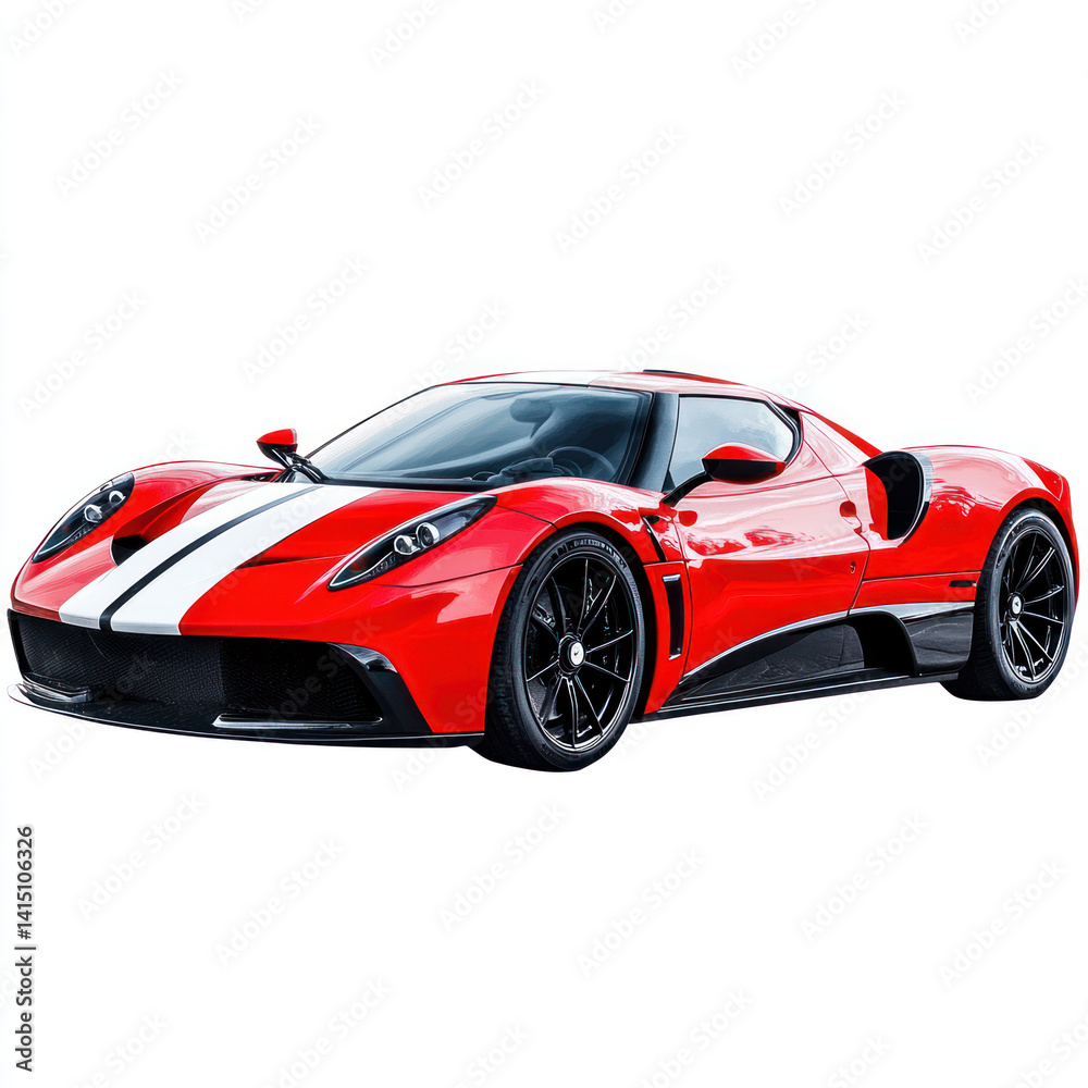 Obraz premium red racing car PNG transparent