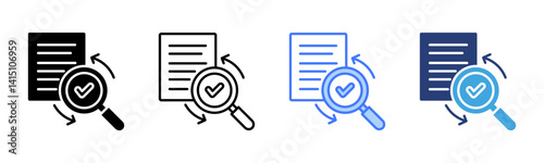 Evaluation icon sheet multiple style collection