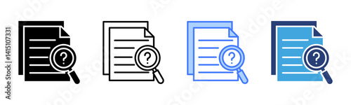 Scrutiny icon sheet multiple style collection