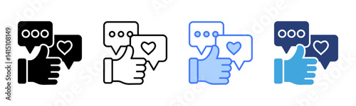 Feedback icon sheet multiple style collection
