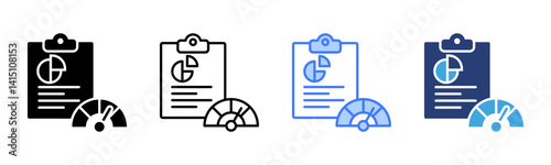 Photos Benchmarking icon sheet multiple style collection
