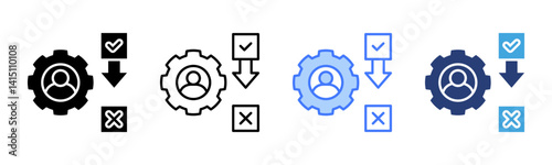 Refinement icon sheet multiple style collection