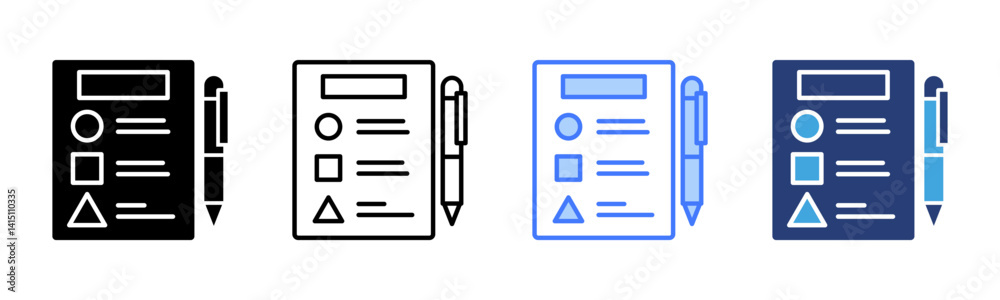 Evaluation icon sheet multiple style collection Evaluation icon sheet multiple style collection