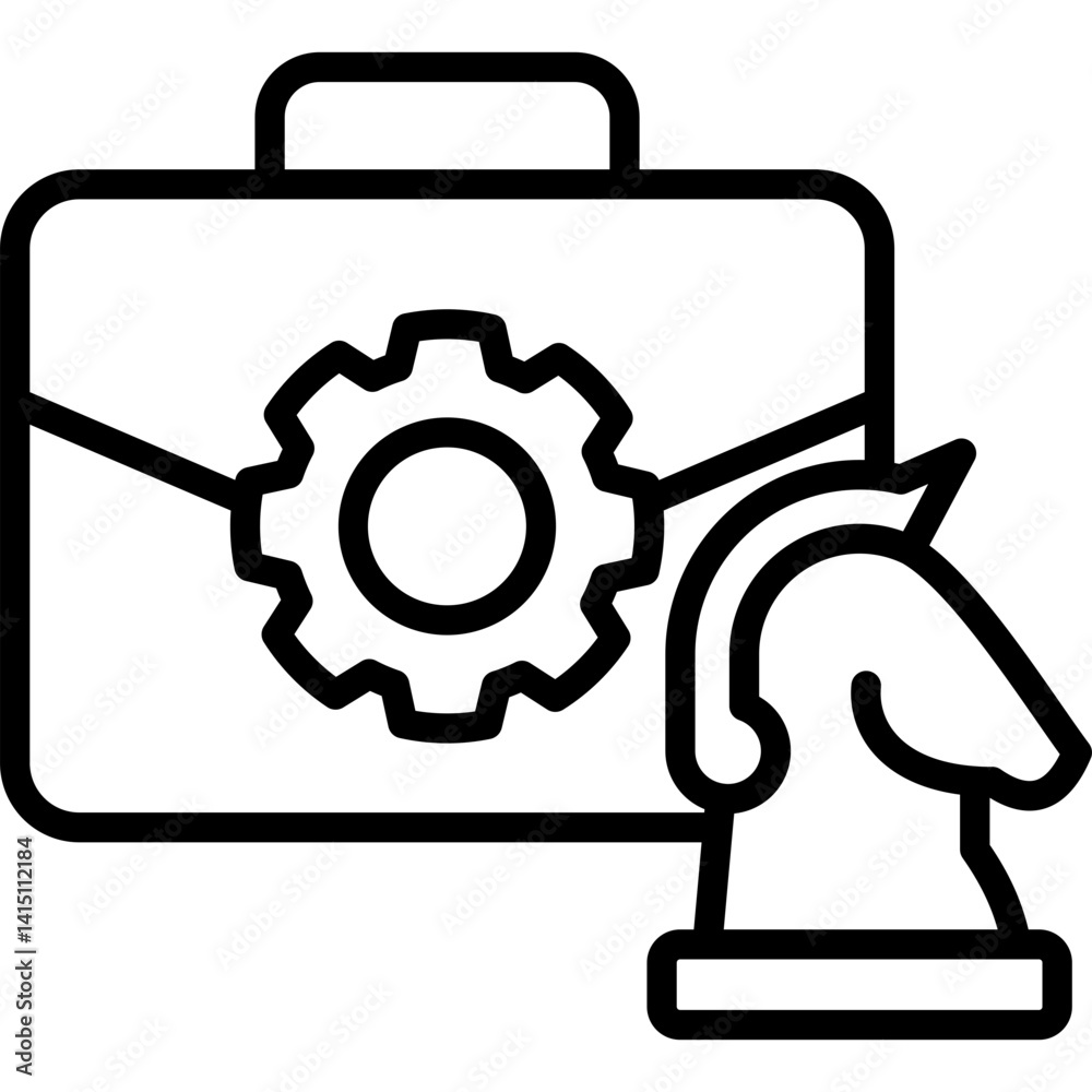 Strategic Planning line icon