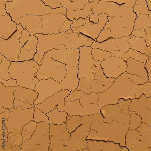 dry cracked earth