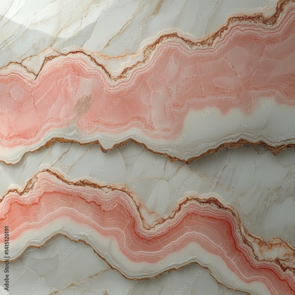 Elegant Pink Marble Background with Luxurious Veins and Polished Texture Elegant Pink Marble Background with Luxurious Veins and Polished Texture