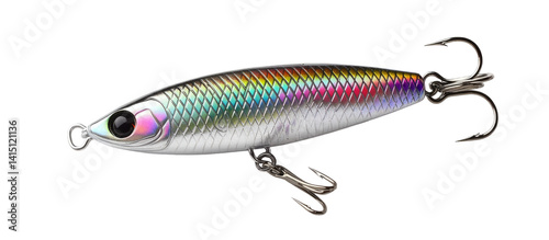 Fishing lure, realistic, colorful