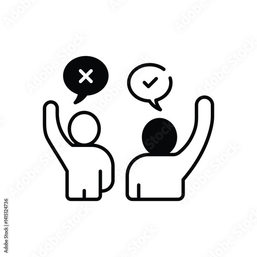 Controversy Vector icon