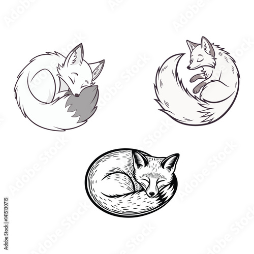 Cute black cartoon kitty, a vector illustration of a feline cat and mouse
