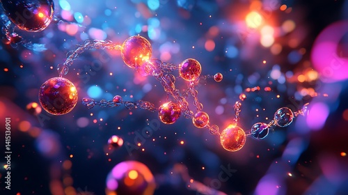 A detailed image of a quantum superposition, with glowing particles existing in multiple states simultaneously