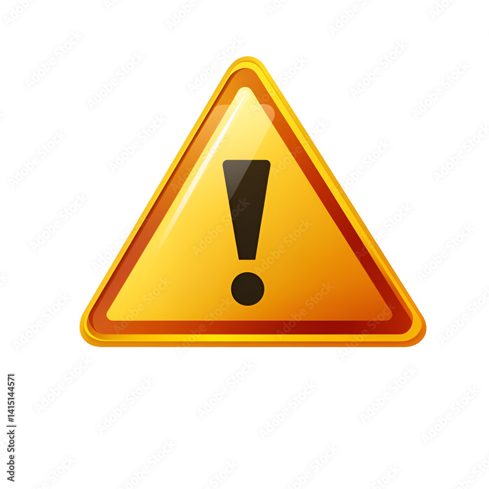Warning Symbol With Exclamation Mark In Triangle Shape Sign On Transparent Background Warning Symbol With Exclamation Mark In Triangle Shape Sign On Transparent Background