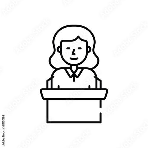Politician  Vector icon