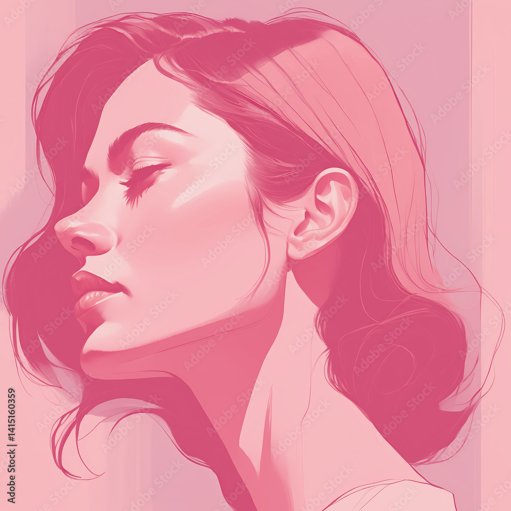 PROFILO DONNA ROSA PROFILO DONNA ROSA