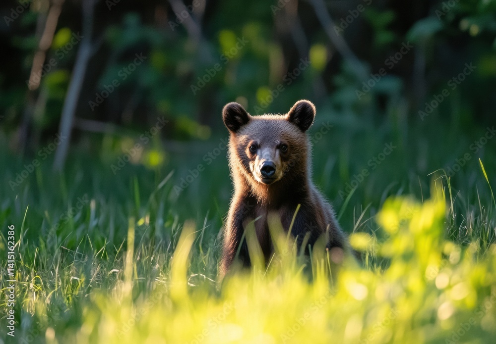 Obraz premium brown bear in the forest