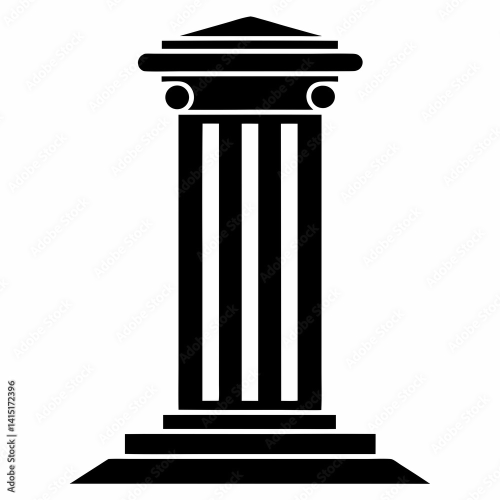 classic column isolated classic column isolated