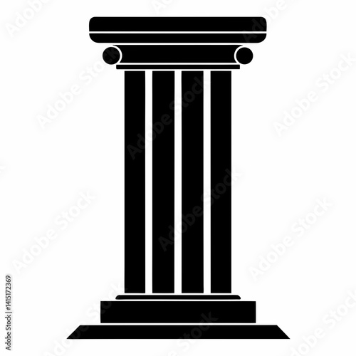 classic column isolated on white
