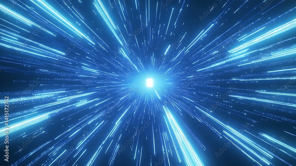 Blue abstract technology vector background, speed connection network technology concept, futuristic cyberspace background Blue abstract technology vector background, speed connection network technology concept, futuristic cyberspace background