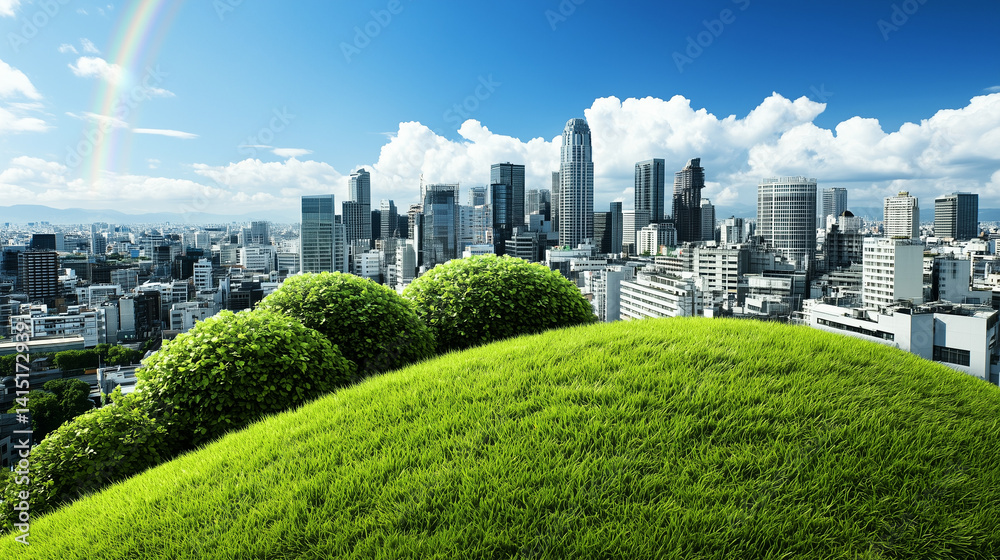 Fototapeta premium Background that has colorful vector style line art.