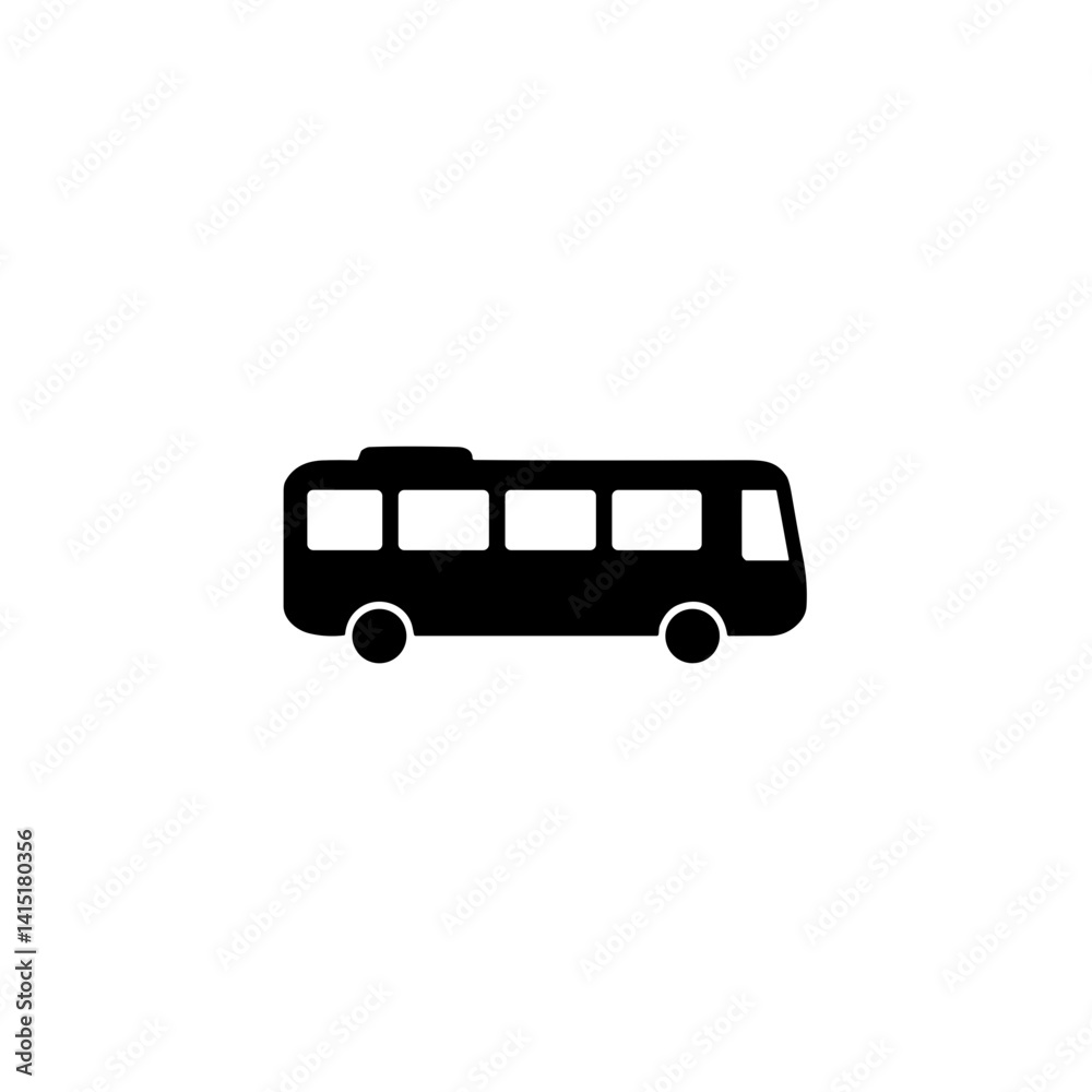 Passenger bus, public transport vector illustration, traffic safety and rules awareness Passenger bus, public transport vector illustration, traffic safety and rules awareness