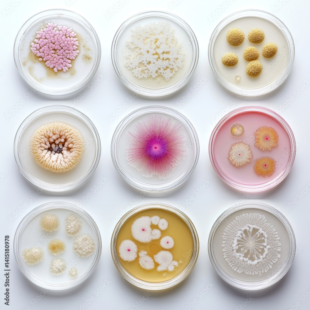 Exploring bacteria cultures under a microscope in a medical laboratory for biotech innovations Exploring bacteria cultures under a microscope in a medical laboratory for biotech innovations