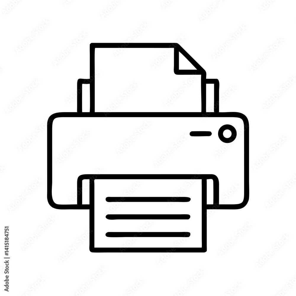 Printer Icon – Vector Symbol for Printing, Document, and Office Equipment Printer Icon – Vector Symbol for Printing, Document, and Office Equipment