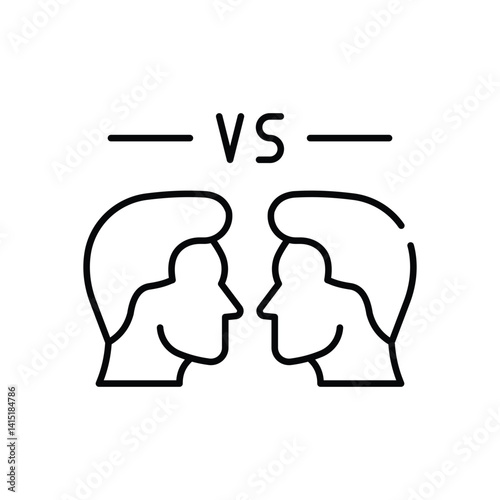 Opponent  Vector icon