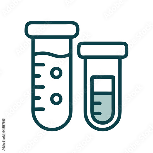 Test Tube Icon – Vector Symbol for Laboratory, Science, and Experimentation