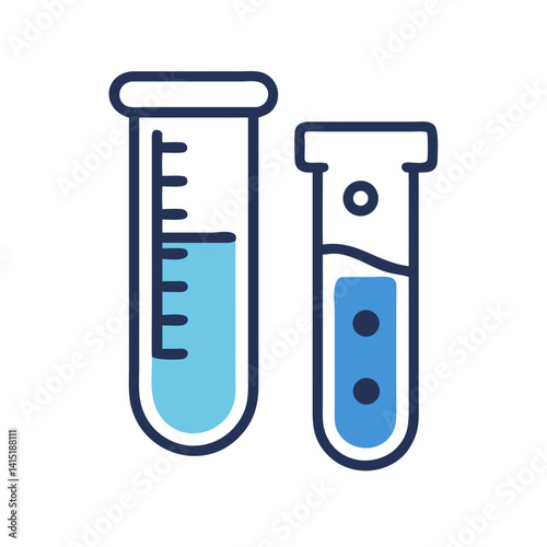 Test Tube Icon – Vector Symbol for Laboratory, Science, and Experimentation