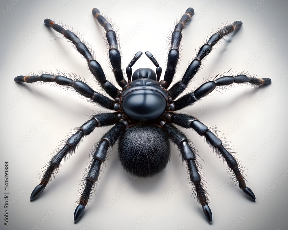 Fototapeta premium 3d spider on blue background