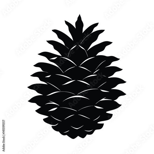 pine cone isolated on white