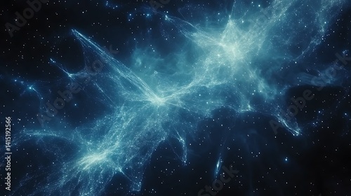 Cosmic nebulae, intricate patterns of light in space.