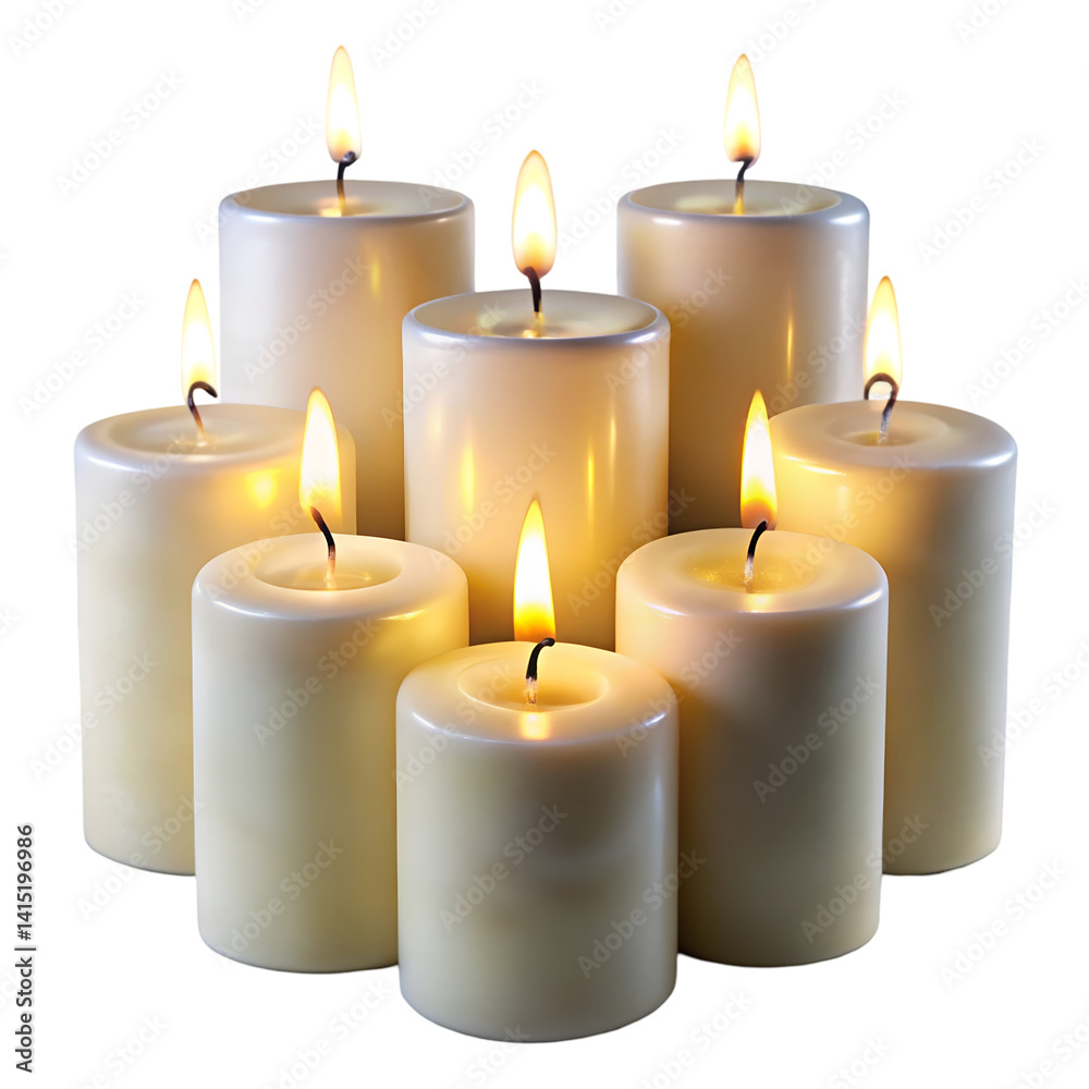 Candles isolated on transparent background
Candles isolated on transparent background