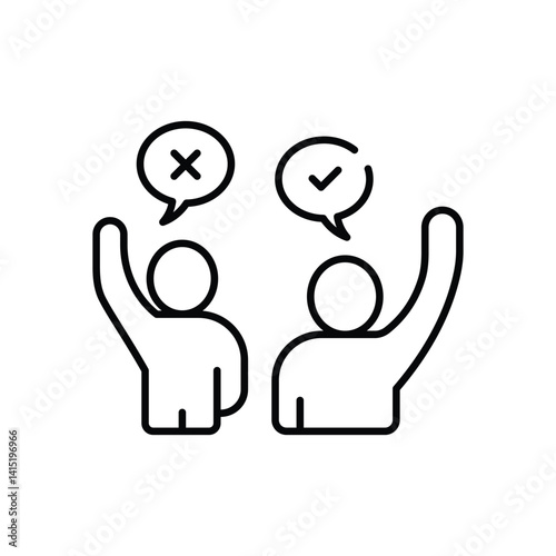 Controversy Vector icon