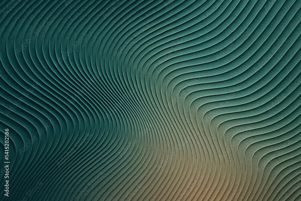 Abstract Wavy Lines Texture in Green Tones Abstract Wavy Lines Texture in Green Tones