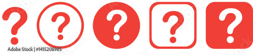 Web help and support template with question marks