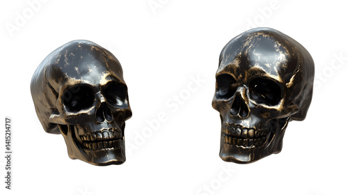Obraz na płótnie 3d skulls png element set on transparent background
w salonie