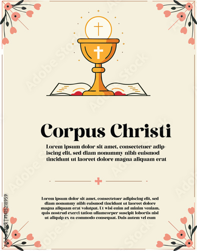 Adobe IllustraHappy Corpus Christi: Celebration of Faith and Unitytor Artwork