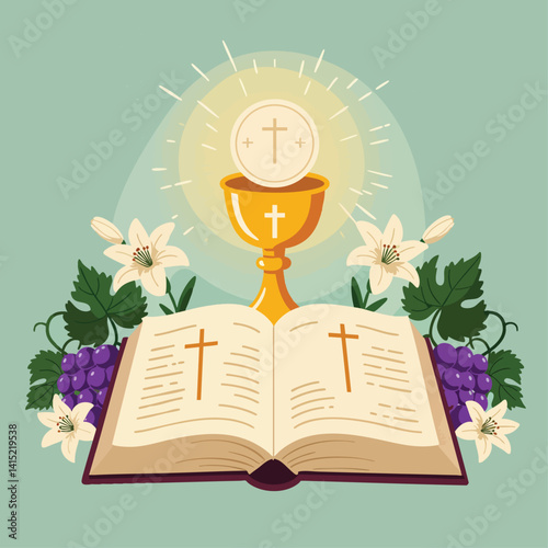 Adobe IllustraHappy Corpus Christi: Celebration of Faith and Unitytor Artwork