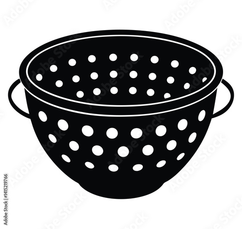 vector illustration of a bowl with spoon