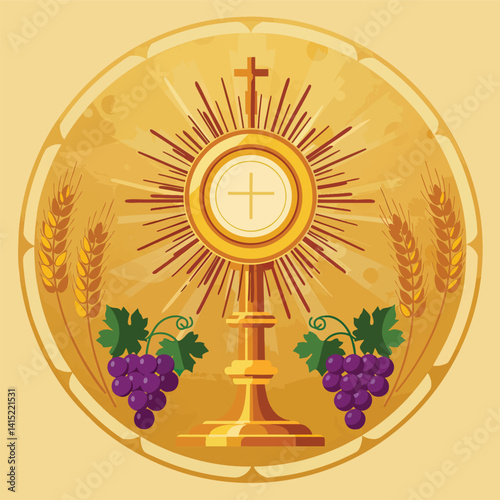 Adobe IllustraHappy Corpus Christi: Celebration of Faith and Unitytor Artwork