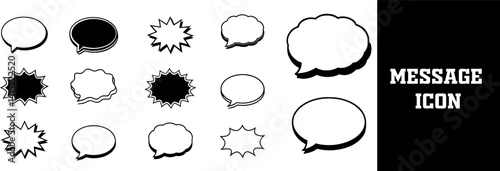 Speech Bubbles and Message Icons for Communication Graphics