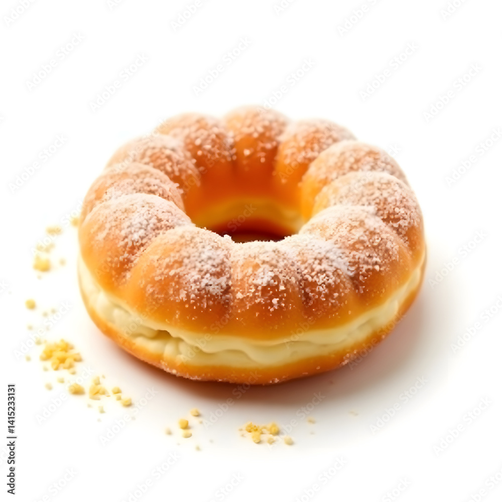donut on white background donut on white background