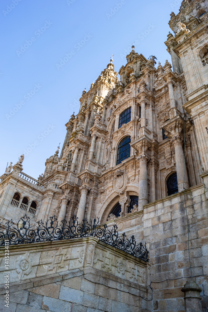 Obraz premium Fachada barroca de la Catedral de Santiago