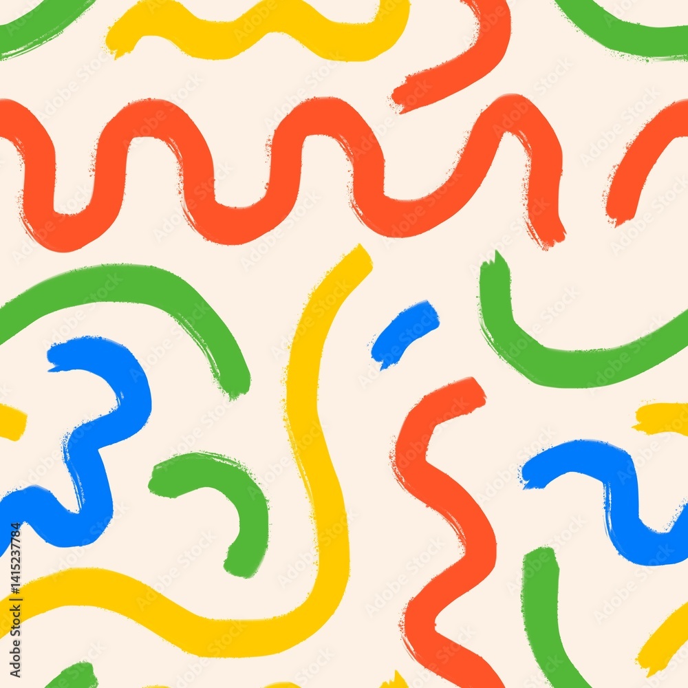 Memphis seamless brush pattern background, colorful design Memphis seamless brush pattern background, colorful design