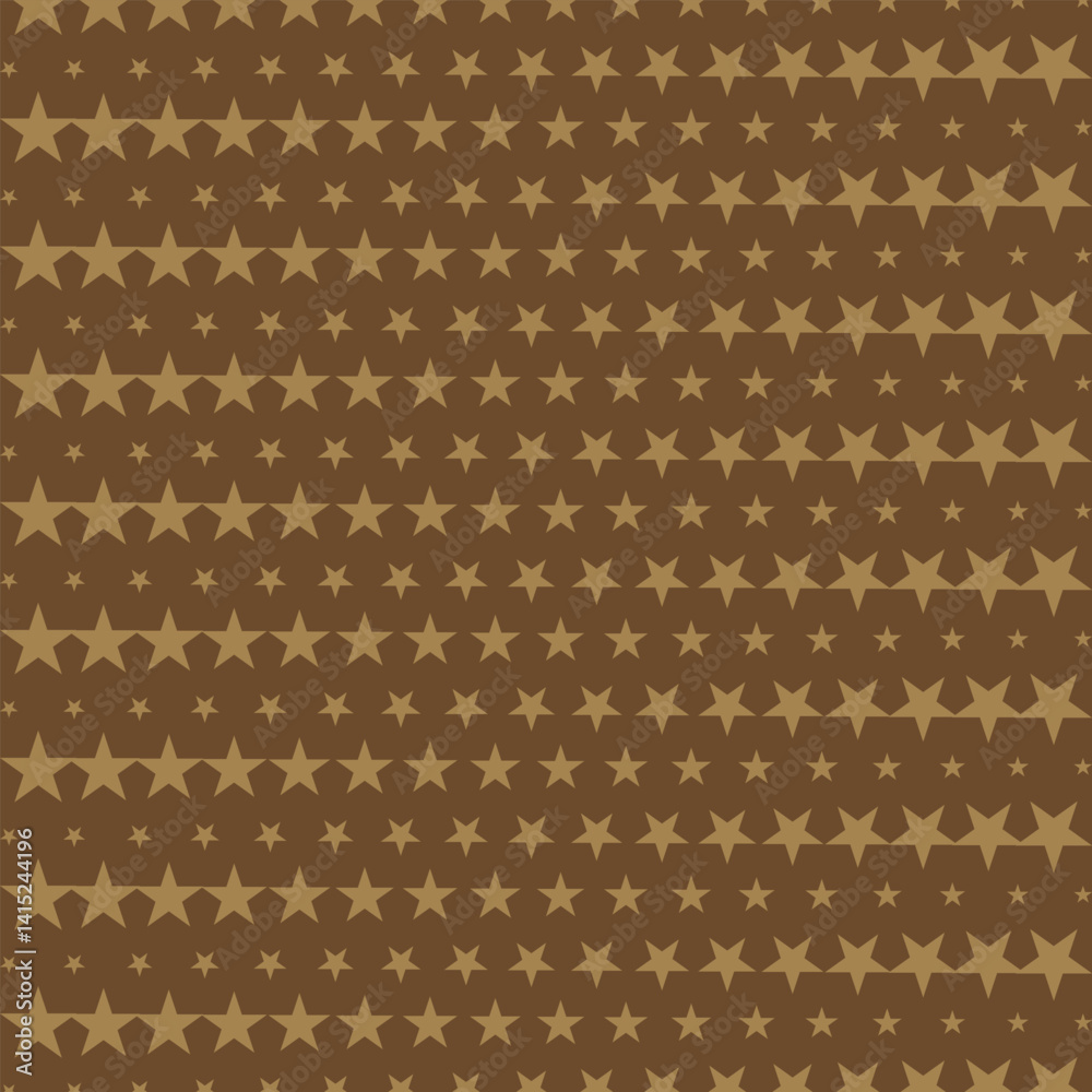 Fototapeta premium simple abstract light beown colour star thik to thin bland pattern on brown background.